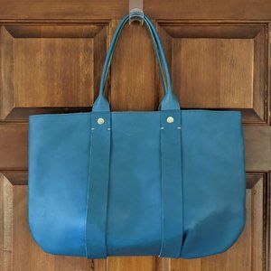 Clare V La Tropezienne bag in rare blue color